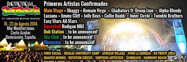 Rototom Sunsplash 2014